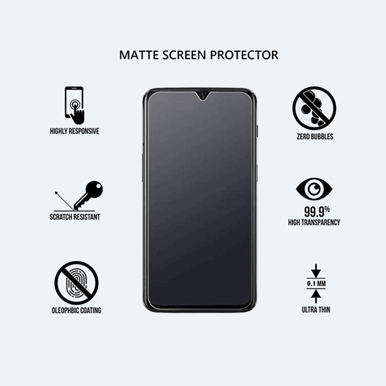 Oppo K1 Matte Unbreakable Glass