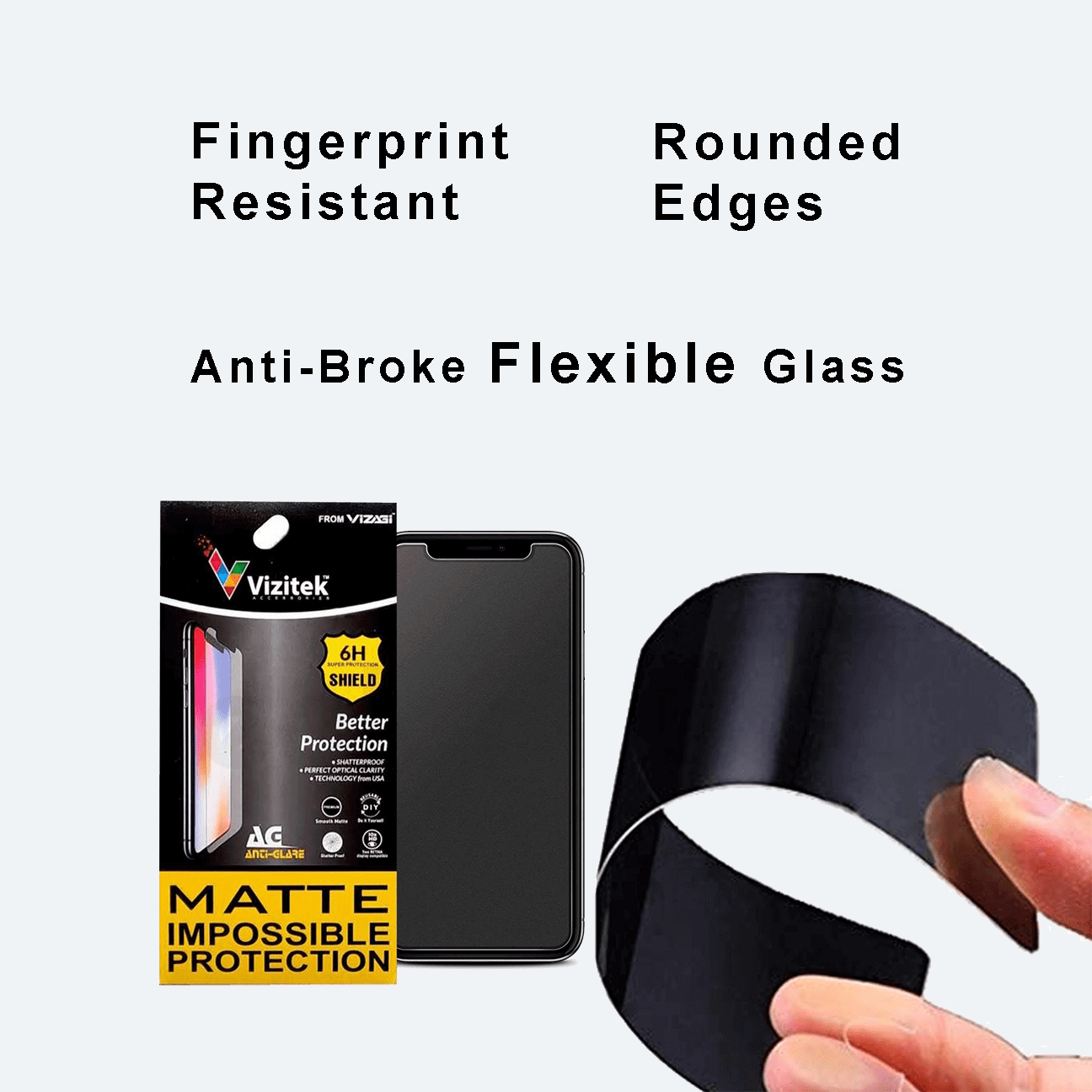 Oppo K1 Matte Unbreakable Glass