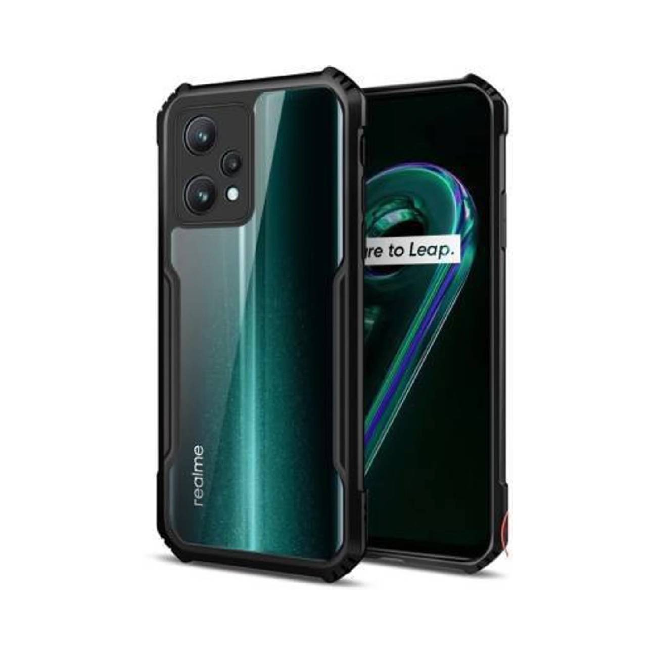 Realme 9 Pro+ Shockproof Crystal Clear Bumper Case with Acrylic Back, TPU Frame & Camera Protection