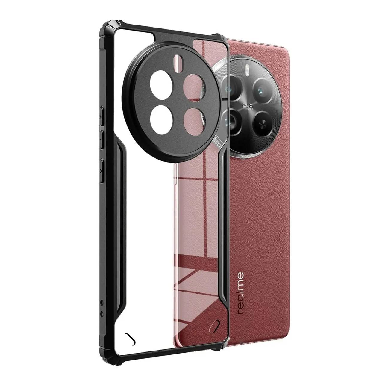 Realme P1 Pro Shockproof Crystal Clear Bumper Case with Acrylic Back, TPU Frame & Camera Protection