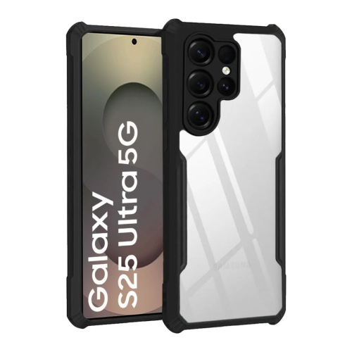 Samsung Galaxy S25 Ultra Shockproof Crystal Clear Bumper Case with Acrylic Back, TPU Frame & Camera Protection