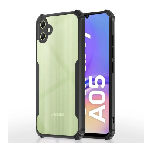 Samsung Galaxy A05 Shockproof Crystal Clear Bumper Case with Acrylic Back, TPU Frame & Camera Protection
