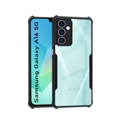 Samsung Galaxy A16 Shockproof Crystal Clear Bumper Case with Acrylic Back, TPU Frame & Camera Protection