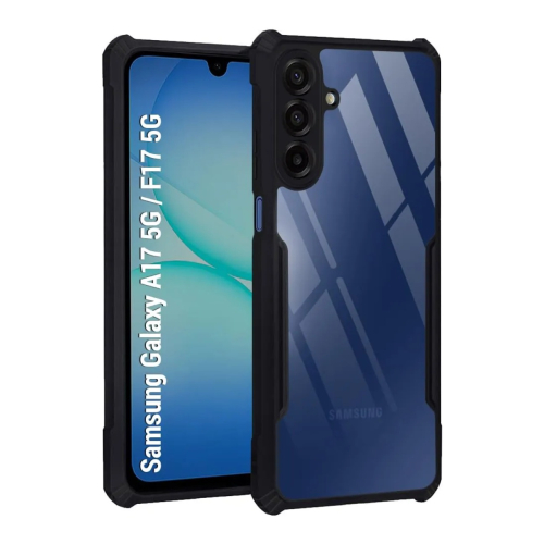 Samsung Galaxy A17 Shockproof Crystal Clear Bumper Case with Acrylic Back, TPU Frame & Camera Protection