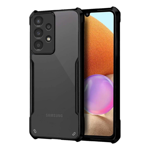 Samsung Galaxy A32 5G Shockproof Crystal Clear Bumper Case with Acrylic Back, TPU Frame & Camera Protection