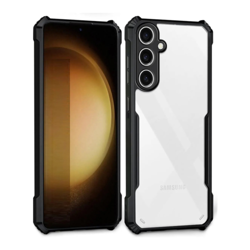 Samsung Galaxy A55 5G Shockproof Crystal Clear Bumper Case with Acrylic Back, TPU Frame & Camera Protection