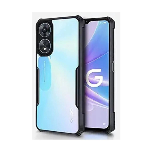 Oppo A78 5G Shockproof Crystal Clear Bumper Case with Acrylic Back, TPU Frame & Camera Protection
