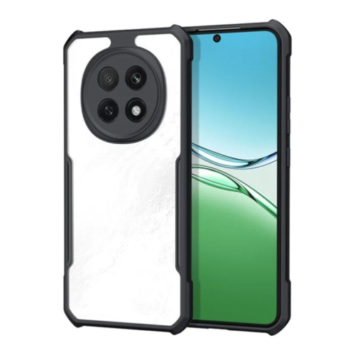 Oppo F29 Pro Shockproof Crystal Clear Bumper Case with Acrylic Back, TPU Frame & Camera Protection