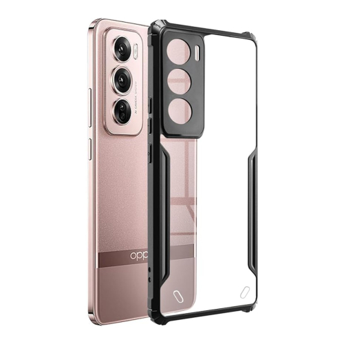 Oppo Reno 12 Pro 5G Shockproof Crystal Clear Bumper Case with Acrylic Back, TPU Frame & Camera Protection