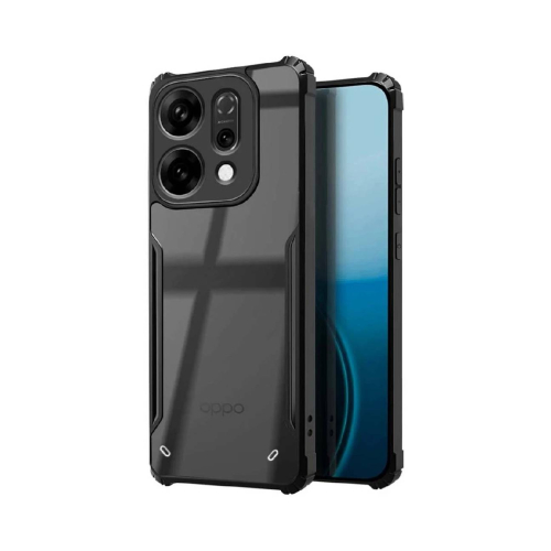 Oppo Reno 14 Pro 5G Shockproof Crystal Clear Bumper Case with Acrylic Back, TPU Frame & Camera Protection