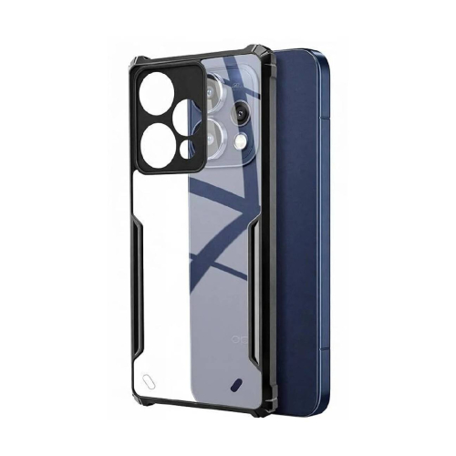 Oppo Reno 15 5G Shockproof Crystal Clear Bumper Case with Acrylic Back, TPU Frame & Camera Protection