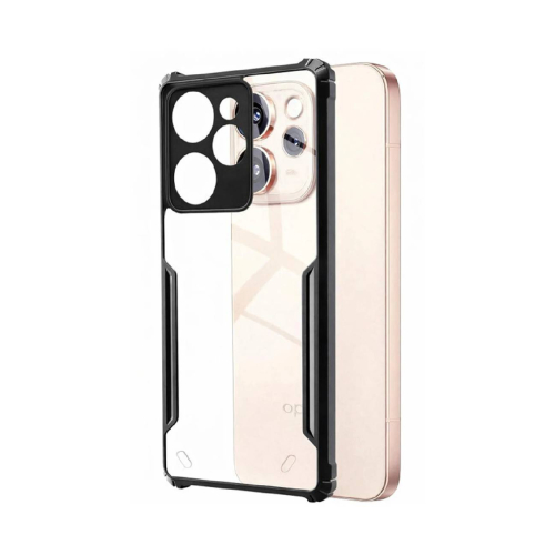 Oppo Reno 15 Pro 5G Shockproof Crystal Clear Bumper Case with Acrylic Back, TPU Frame & Camera Protection