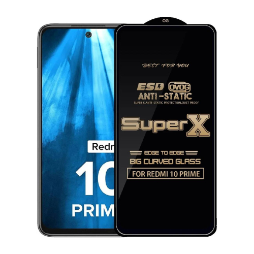 Redmi 10 Prime 11D Tempered Glass Screen Protector
