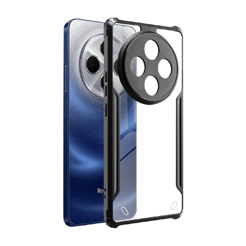 Redmi 14C 5G Shockproof Crystal Clear Bumper Case with Acrylic Back, TPU Frame & Camera Protection
