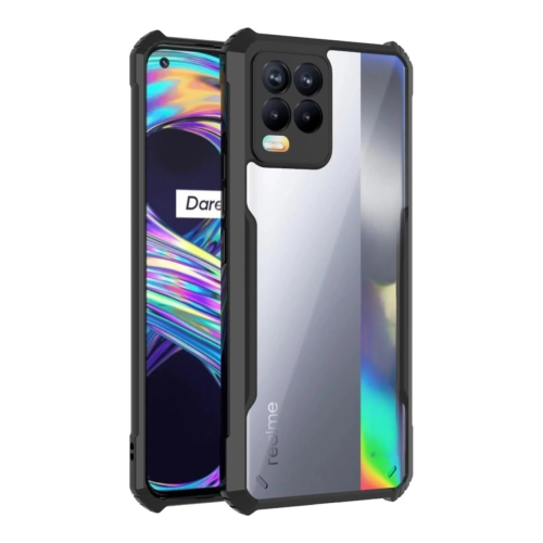 Realme 8 Pro Shockproof Crystal Clear Bumper Case with Acrylic Back, TPU Frame & Camera Protection