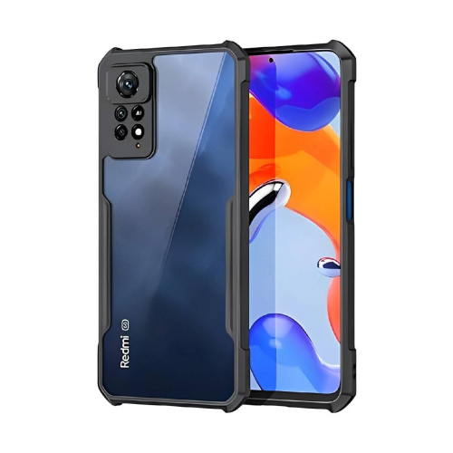 Redmi Note 11 Pro+ 5G Shockproof Crystal Clear Bumper Case with Acrylic Back, TPU Frame & Camera Protection