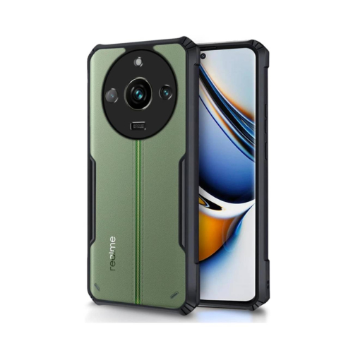 Realme 11 Pro+ Shockproof Crystal Clear Bumper Case with Acrylic Back, TPU Frame & Camera Protection
