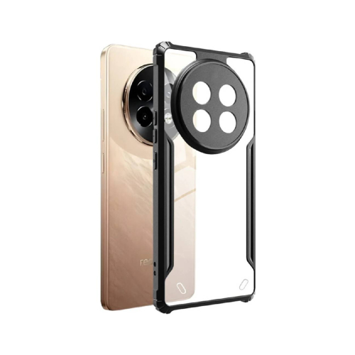 Realme 13 Shockproof Crystal Clear Bumper Case with Acrylic Back, TPU Frame & Camera Protection