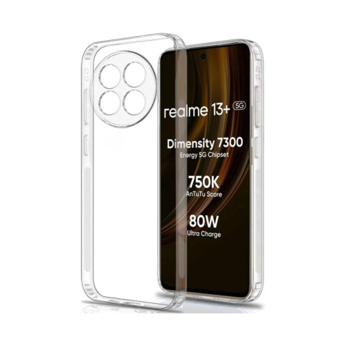Realme 13+ Transparent Back Cover