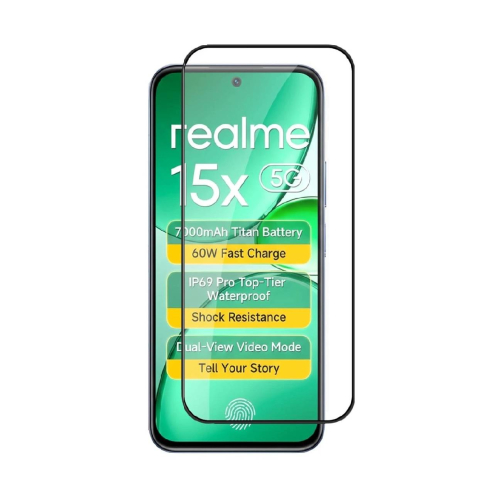 Realme 15x 11D Tempered Glass Screen Protector