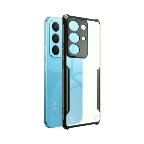 Realme 15x Shockproof Crystal Clear Bumper Case with Acrylic Back, TPU Frame & Camera Protection