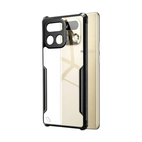 Realme 16 Pro+ Shockproof Crystal Clear Bumper Case with Acrylic Back, TPU Frame & Camera Protection