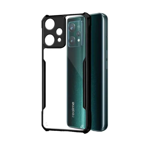 Realme Narzo 50 Pro Shockproof Crystal Clear Bumper Case with Acrylic Back, TPU Frame & Camera Protection