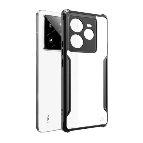 Realme GT 7 Pro Shockproof Crystal Clear Bumper Case with Acrylic Back, TPU Frame & Camera Protection
